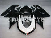 Ducati 848 / 1098 / 1198 2007-2011 Injection ABS Fairing - Factory Style - Black White - MFS4142